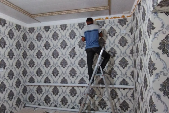 Поклейка обоев